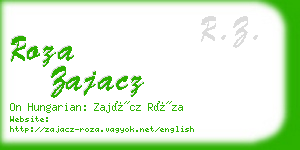 roza zajacz business card